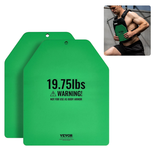 VEVOR Weight Vest Plates for Strength Trainning Running Workout 2x19,75 LB Plates