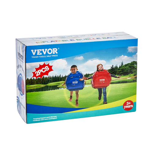 Φουσκωτές μπάλες προφυλακτήρα VEVOR 2-pack 2FT/0,6M μπάλες σούμο Zorb από PVC σώματος για παιδιά