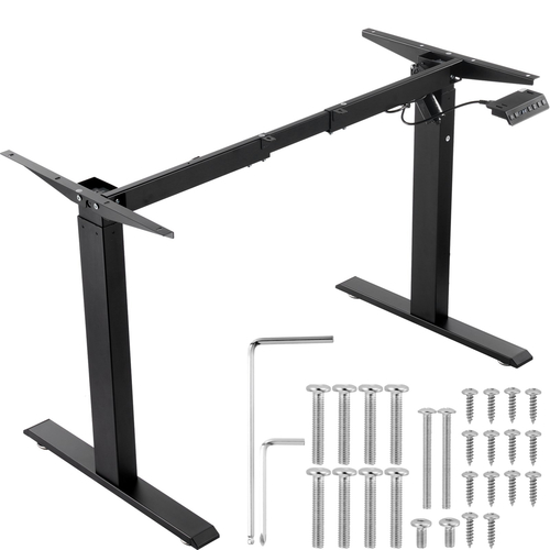 VEVOR Electric Standing Πλαίσιο Γραφείου Ρυθμιζόμενο 70-117 cm Υ Μαύρη Βάση Σταθμού Εργασίας