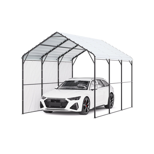 VEVOR 10&#039; x 15&#039; Metal Carport Heavy Duty Υπαίθριο Καταφύγιο Αυτοκινήτων Γκαράζ για Σκάφη