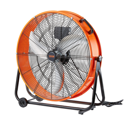 VEVOR Drum Fan 24 In High Velocity Industrial Infinitely Variable Speed ​​7935CFM