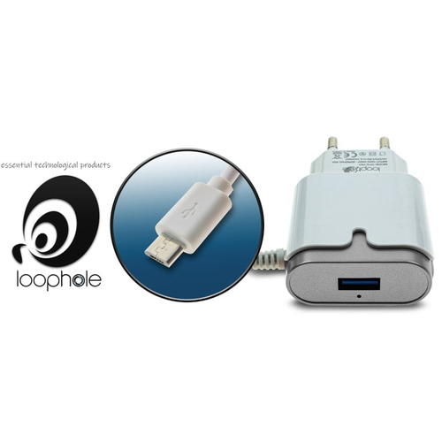 LOOPHOLE AC Adapter Micro-B SILVER