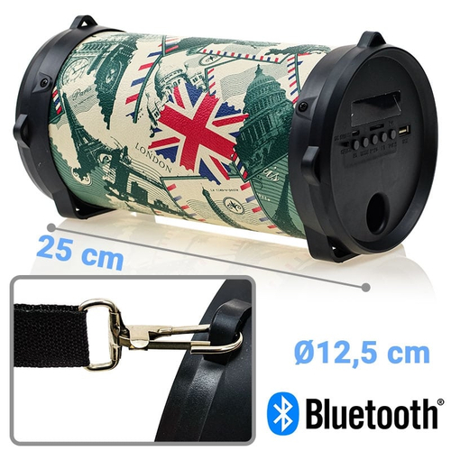 Bluetooth Ηχείο Tube ''Sightseeing The World 2''