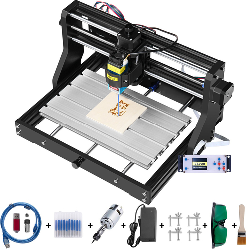 VEVOR CNC 3018 Pro 5500MW 300×180×45mm Cnc Μηχάνημα GRBL Control Mini Laser Engraver with Offline Controller 3 Axis Laser Engraving Machine for Carving Frasing Plastic Acrylic PVC Wood