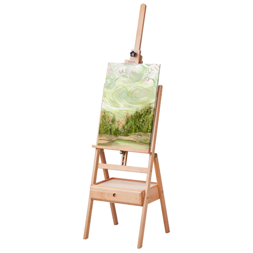 VEVOR Studio H-Frame Easel χωράει τέχνη καμβά έως 36&quot; Beechwood Artists Easel