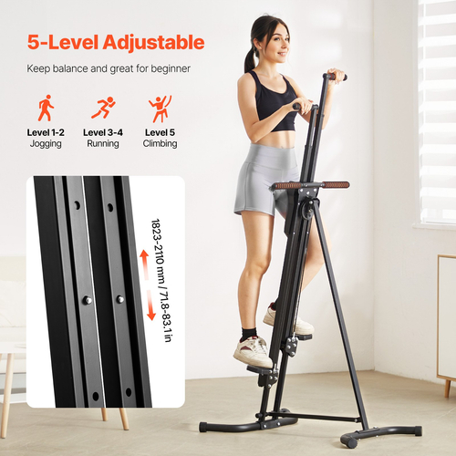 VEVOR Stair Stepper Vertical Home Gym Cardio Climber Folding Workout Άσκηση