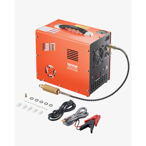 Ενσωματωμένος μετατροπέας VEVOR PCP Air Compressor 4500PSI Auto-Stop Airgun Compressor