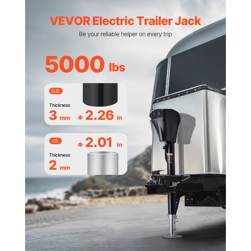 VEVOR Electric Trailer Jack 5000 lbs Power Tongue Jack for RV Trailer &amp; Camper