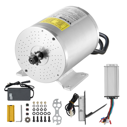 VEVOR 1800W Electric Brushless DC Motor Kit 48V 4500rpm Motor &amp; Speed ​​Controller