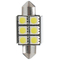 ΛΑΜΠΑΚΙΑ ΠΛΑΦΟΝΙΕΡΑΣ C5W/C10W 12V 1,44W SV8,5 36mm CAN-BUS+RADIATOR LED 6xSMD5050 PREMIUM ΛΕΥΚΟ 1ΤΕΜ