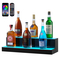 VEVOR LED Lighted Liquor Bottle Display Bar Shelf RF &amp; App Control 24&quot; 2-step