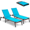 VEVOR Chaise Lounge Chair Outdoor Patio Lounge Chair Ρυθμιζόμενη 5 θέσεων 2 τμχ