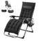 VEVOR Zero Gravity Chair 26&quot; Zero Gravity Recliner Lounge Chair Indoor &amp; Outdoor