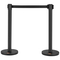 Βάλοι VEVOR Crowd Control Stanchions, 2-pack Crowd Control Barriers, Carbon Steel Painted Stanchion Queue Post with 6,5FT Black Retractable Belt, Belt Barriers Line Divider for Exhibition, Airport