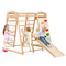 VEVOR Indoor Jungle Gym 7-in-1 Toddler Indoor Playground Wooden Climbing Toys M