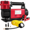 VEVOR 12V Adventurer Heavy Duty Portable Air Compressor 4X4 Tire Pump Air Compressor με ενσωματωμένο φίλτρο αέρα και αντικραδασμικό καουτσούκ